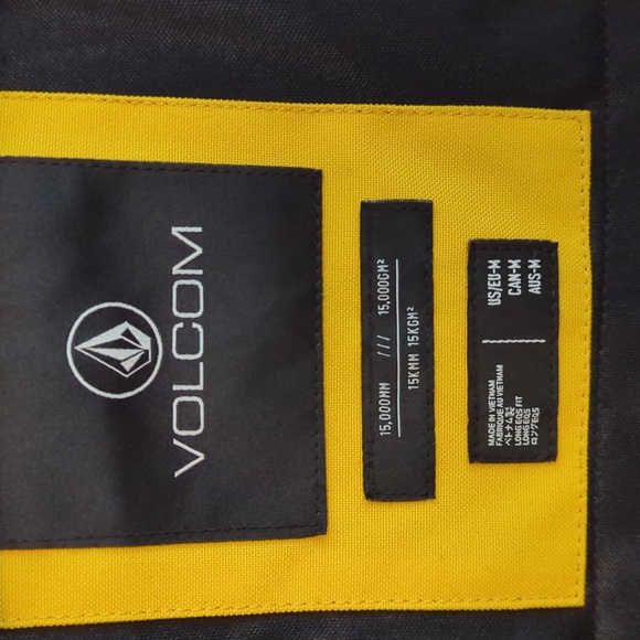 Volcom Shelter 3d Stretch Gold Yellow Snowboard Ski Parka Jacket - Picture 5 of 9